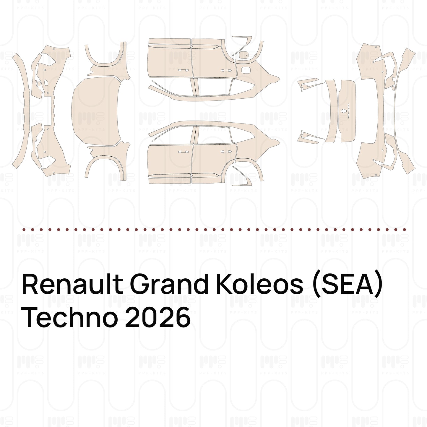 PPF prédécoupé Renault Grand Koleos (SEA) Techno 2026