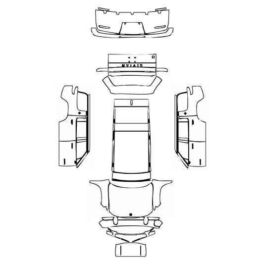 Pre-Cut PPF Rivian R1S 2024 - PPF-Kits