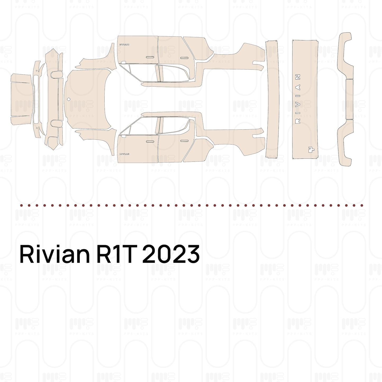 PPF prédécoupé Rivian R1T 2023