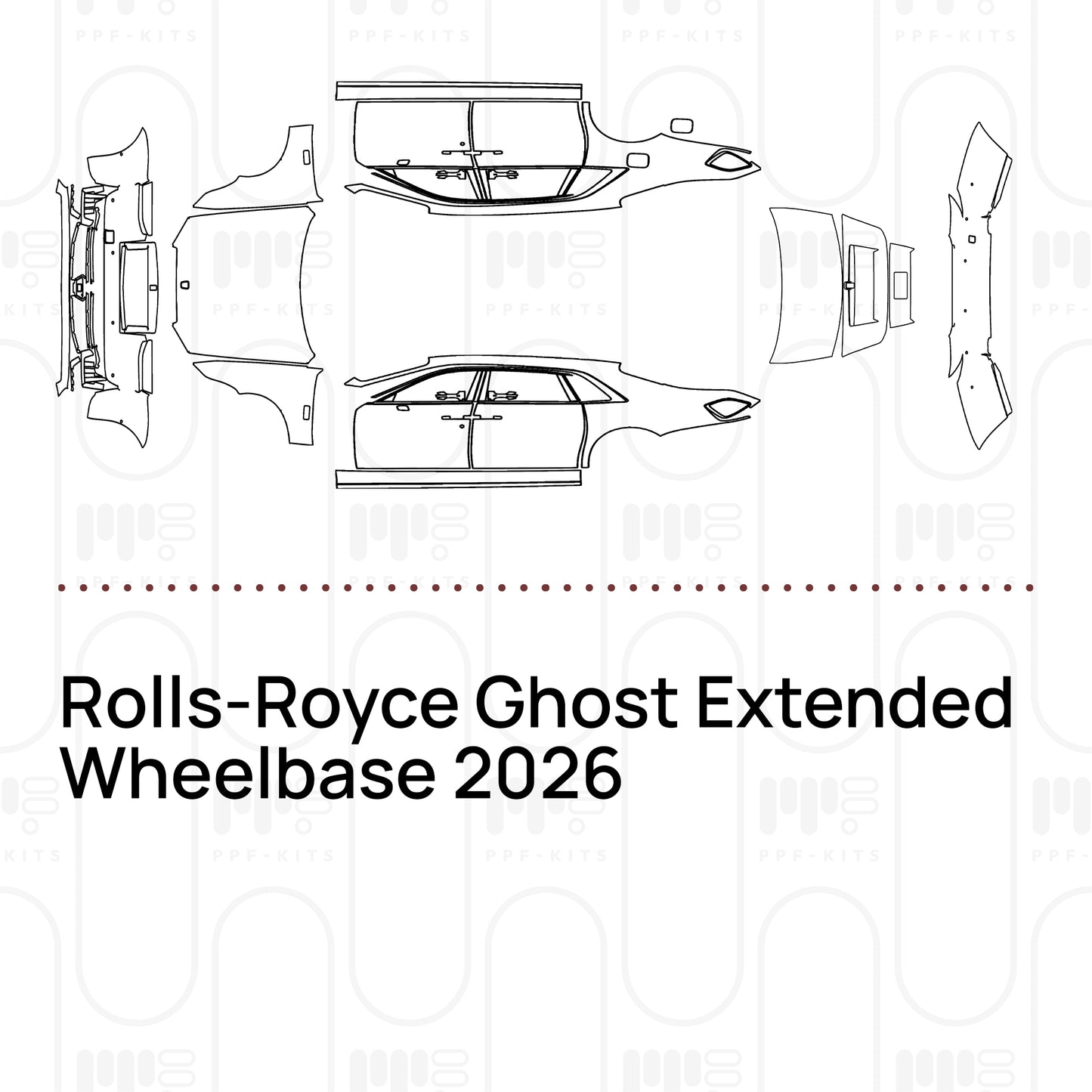 PPF prédécoupé Rolls-Royce Ghost Extended Wheelbase 2026