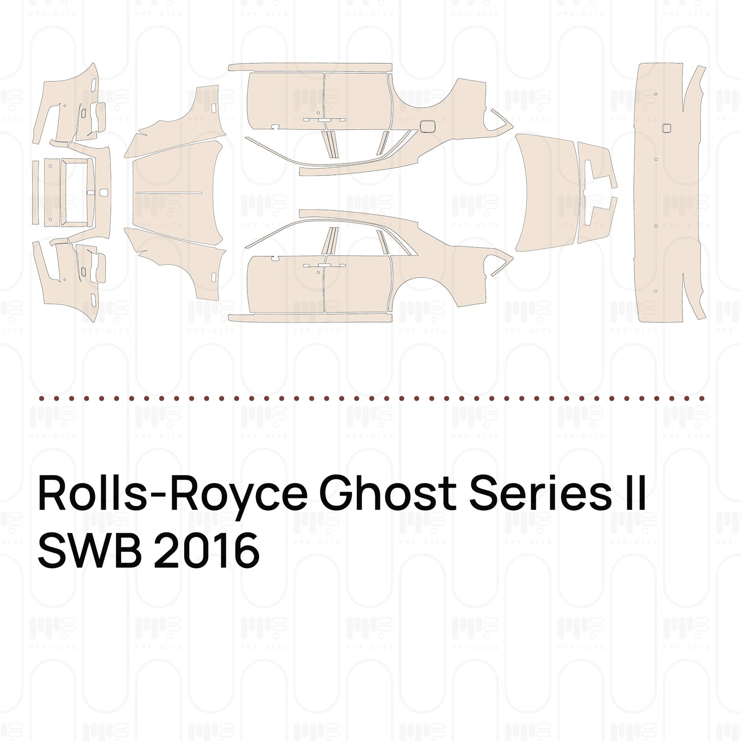 PPF prédécoupé Rolls-Royce Ghost Series II SWB 2016