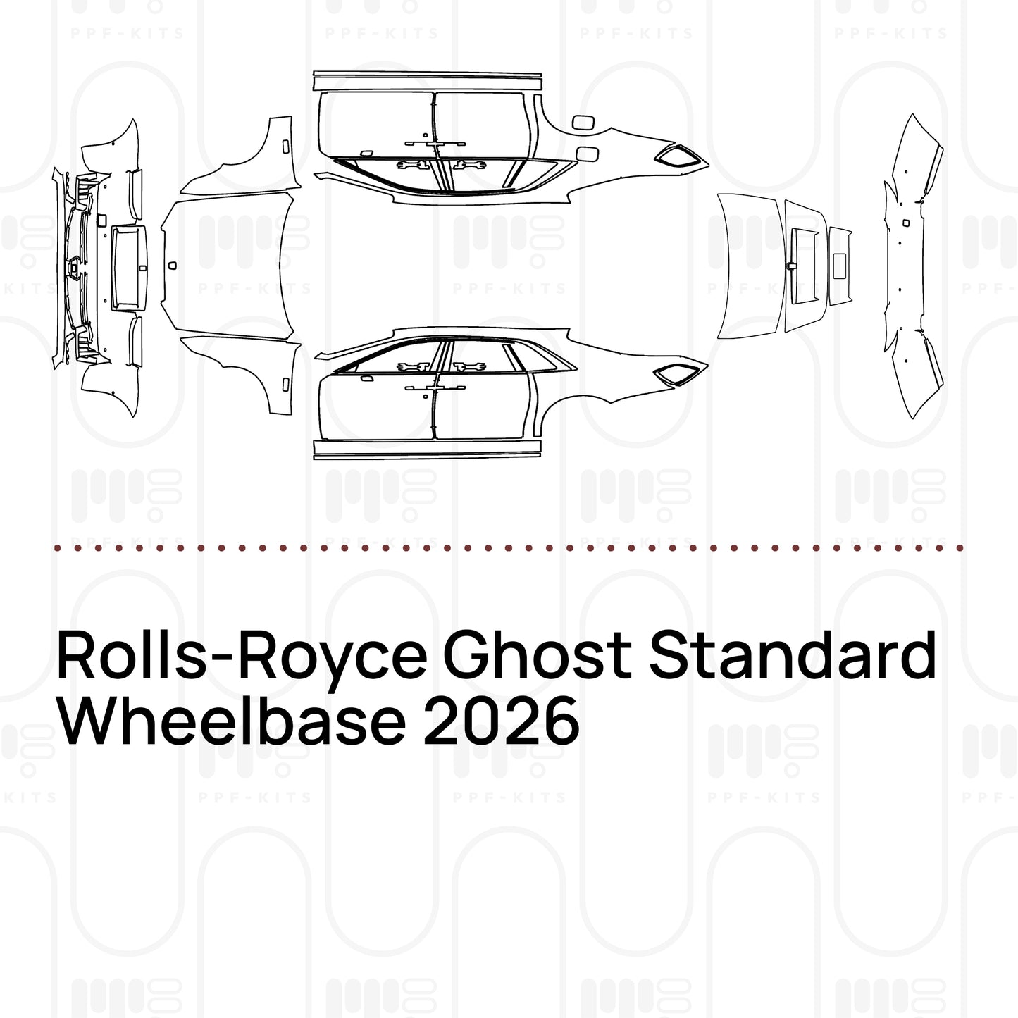 PPF prédécoupé Rolls-Royce Ghost Standard Wheelbase 2026