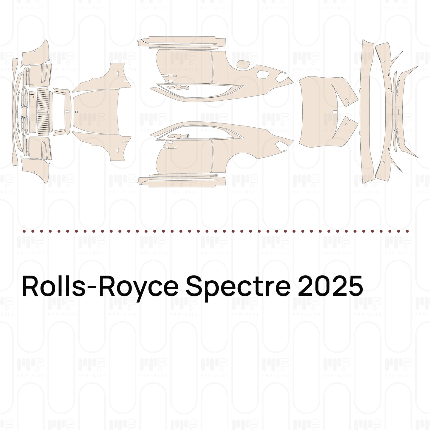 PPF prédécoupé Rolls-Royce Spectre 2025