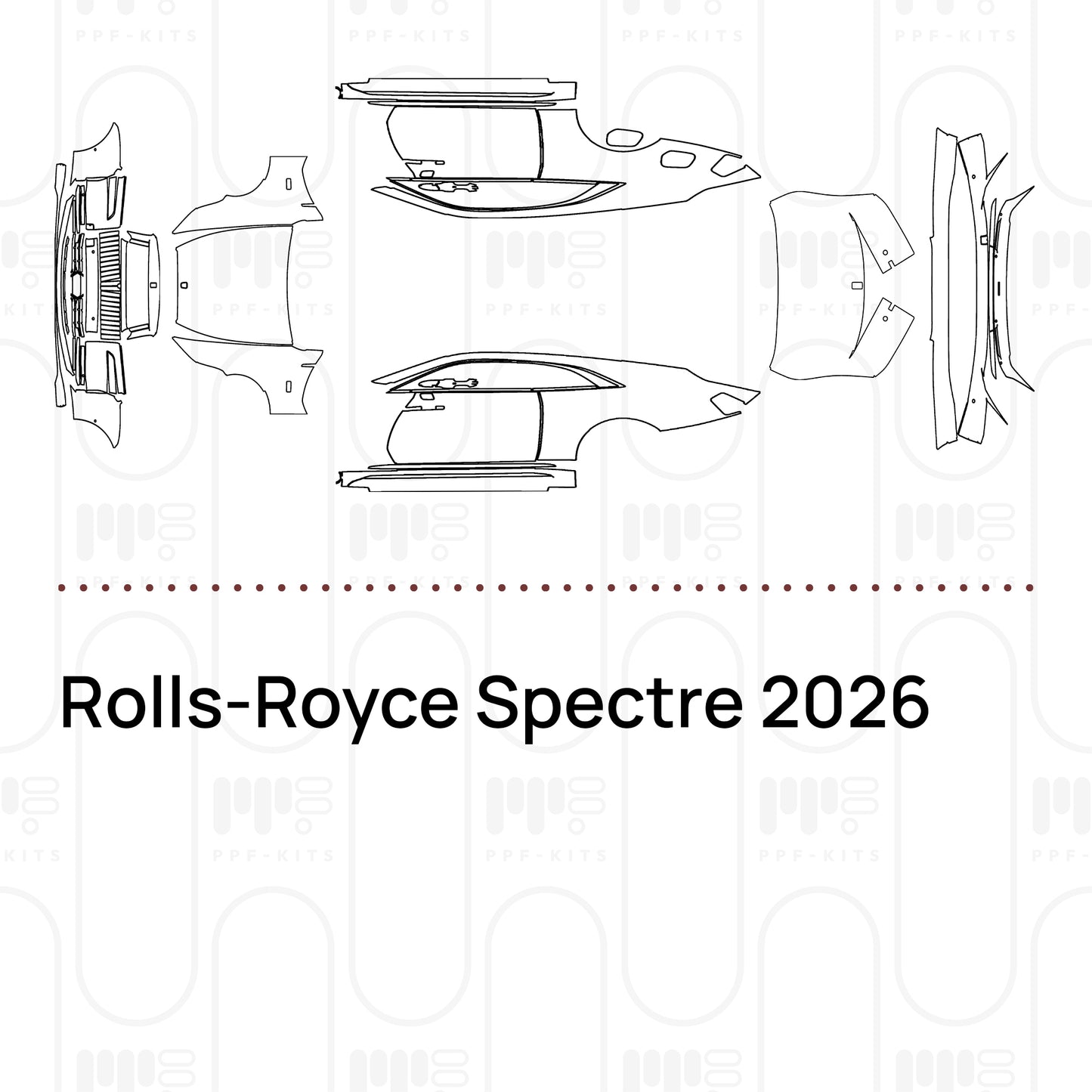 PPF prédécoupé Rolls-Royce Spectre 2026