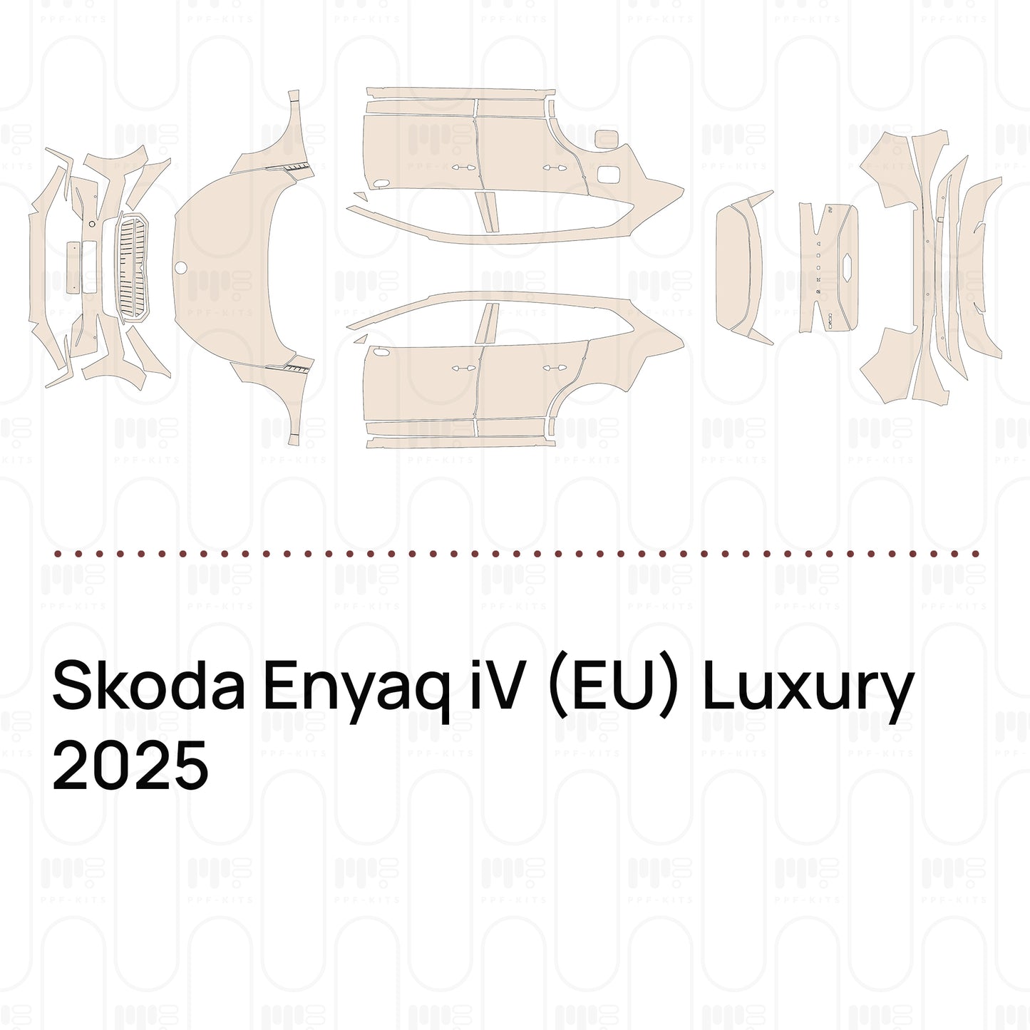 PPF prédécoupé Skoda Enyaq iV (EU) Luxury 2025
