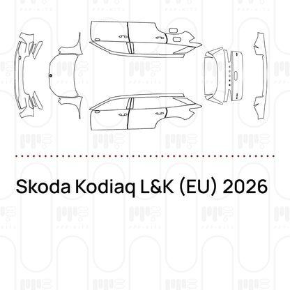Pre-Cut PPF Skoda Kodiaq L&K (EU) 2026