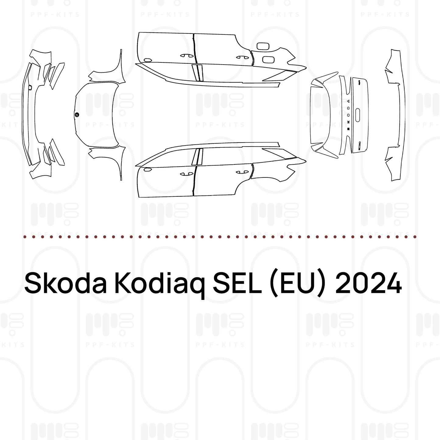 PPF prédécoupé Skoda Kodiaq SEL (EU) 2024
