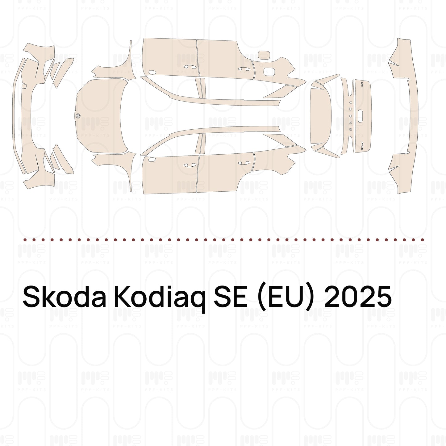 PPF prédécoupé Skoda Kodiaq SE (EU) 2025