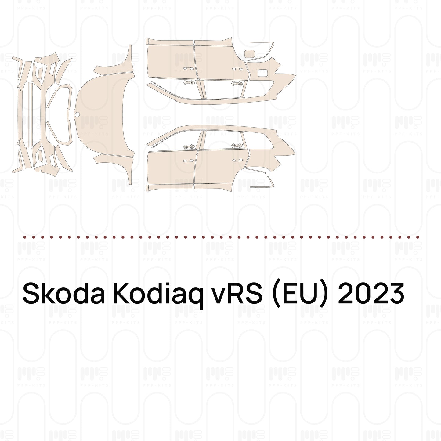 PPF prédécoupé Skoda Kodiaq vRS (EU) 2023