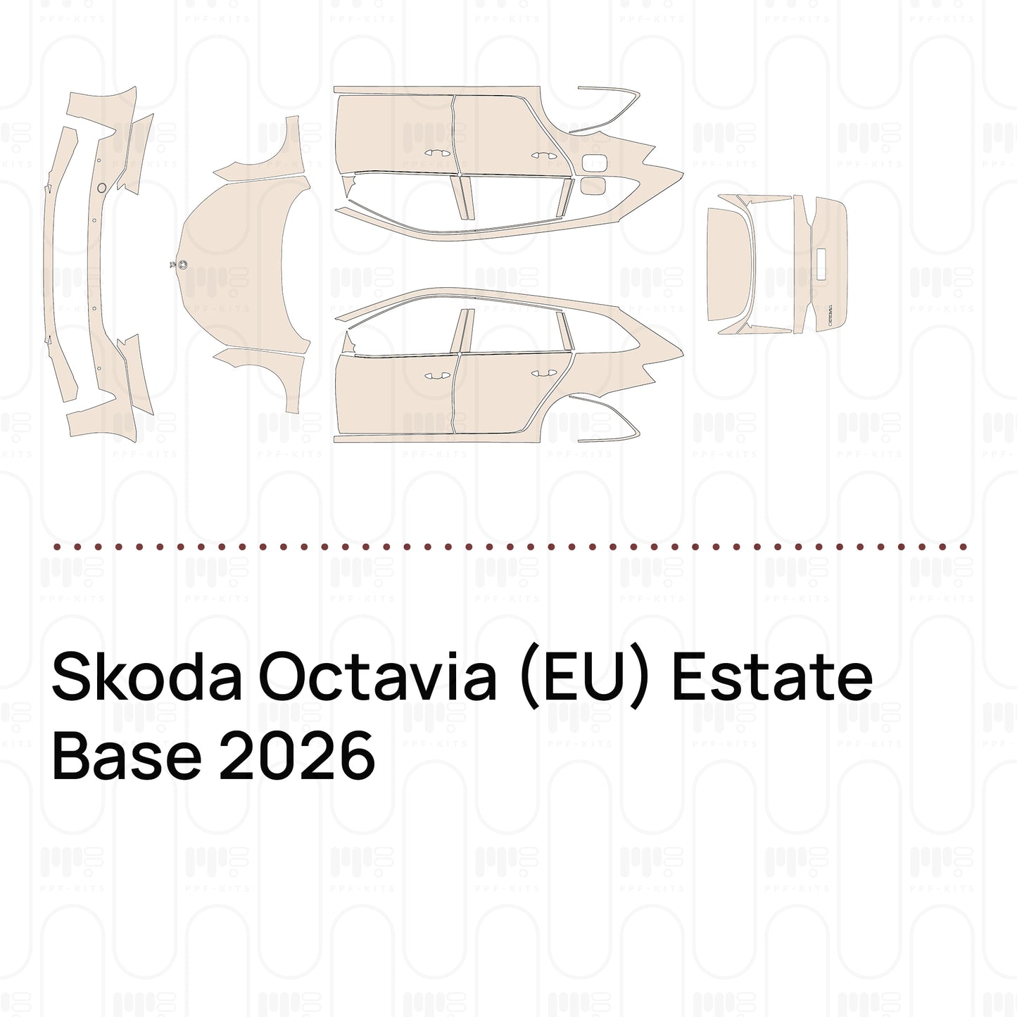 PPF prédécoupé Skoda Octavia (EU) Estate Base 2026