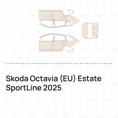 PPF prédécoupé Skoda Octavia (EU) Estate SportLine 2025