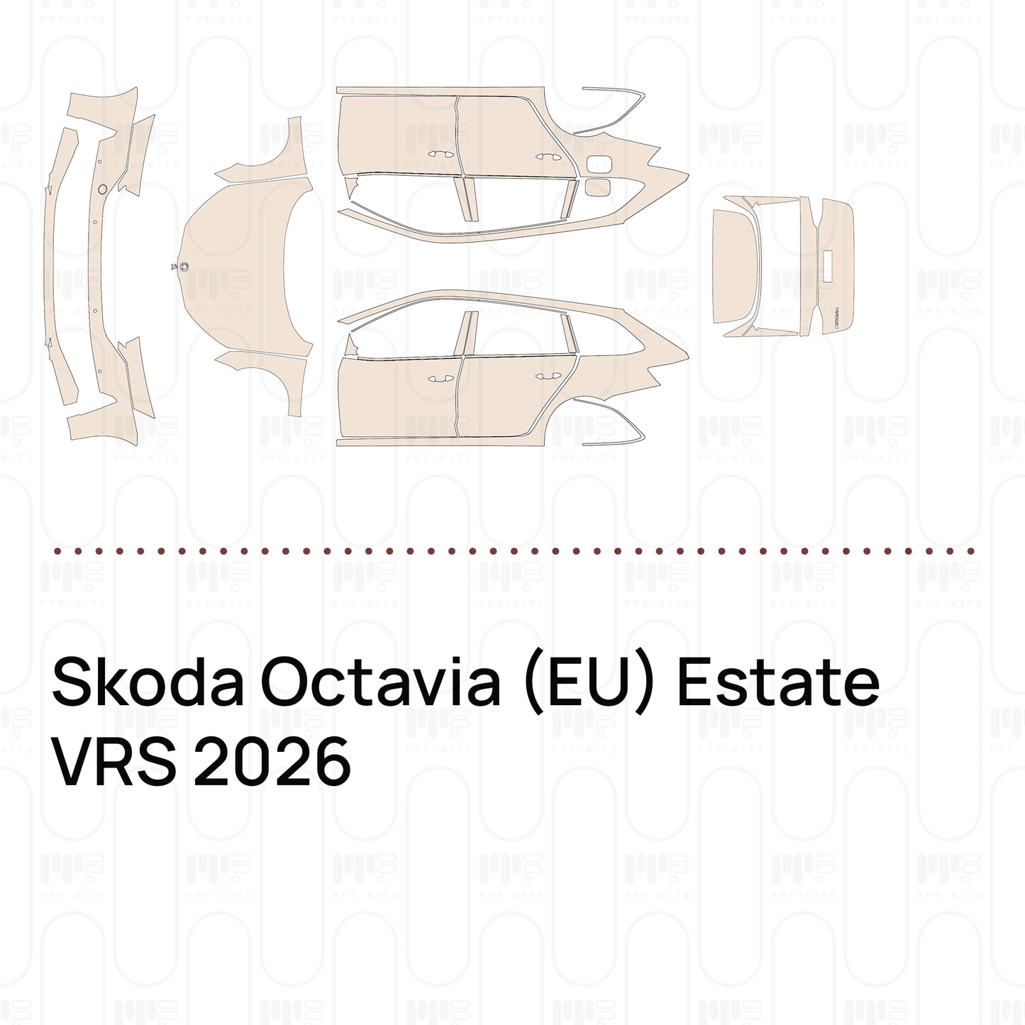PPF prédécoupé Skoda Octavia (EU) Estate VRS 2026