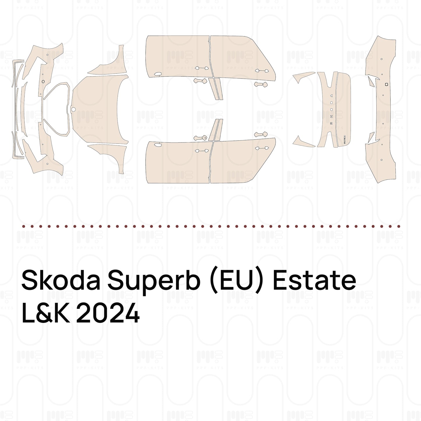 PPF prédécoupé Skoda Superb (EU) Estate L&K 2024