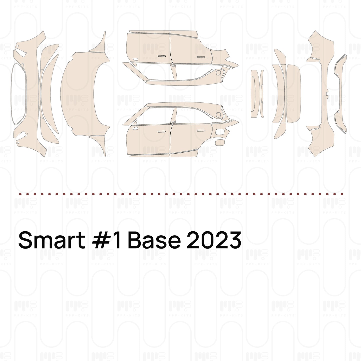 PPF prédécoupé Smart #1 Base 2023