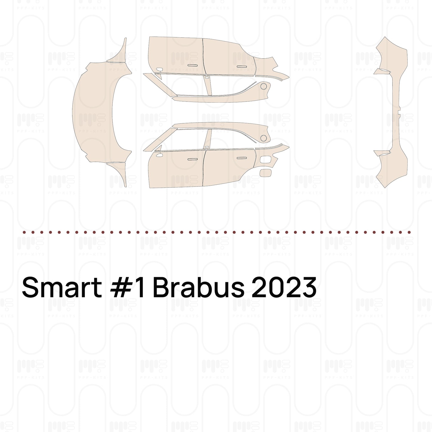 PPF prédécoupé Smart #1 Brabus 2023