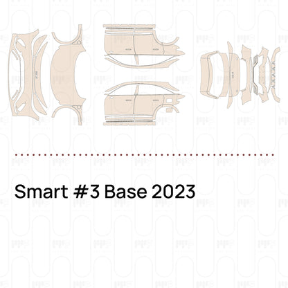 PPF prédécoupé Smart #3 Base 2023