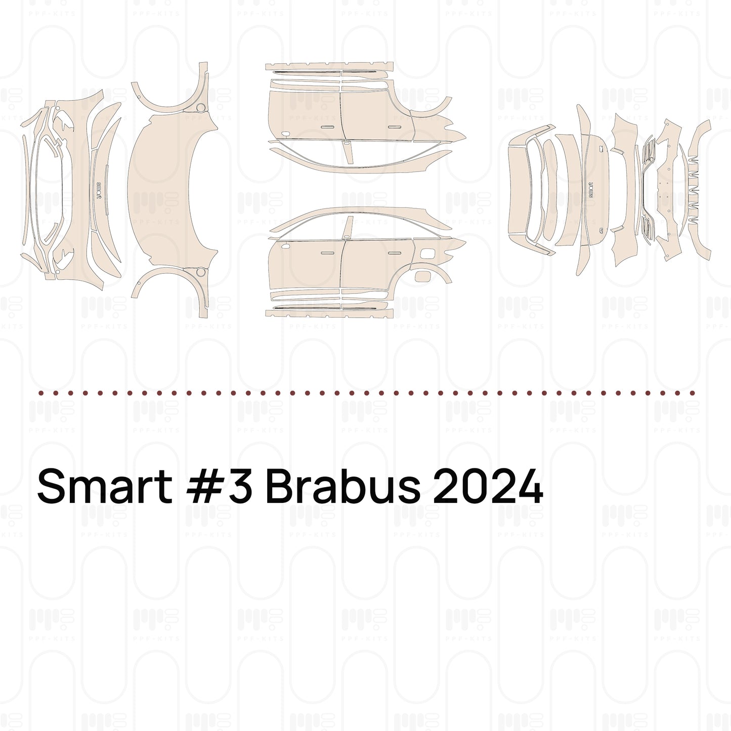 PPF prédécoupé Smart #3 Brabus 2024