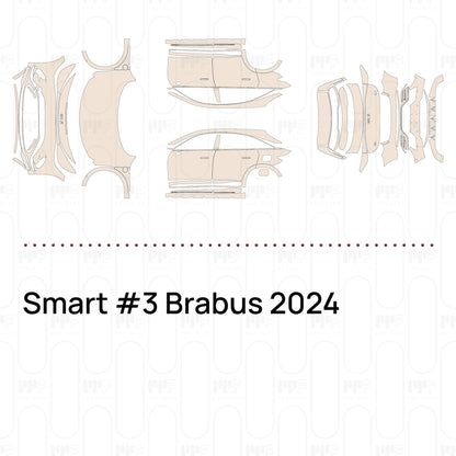 PPF prédécoupé Smart #3 Brabus 2024