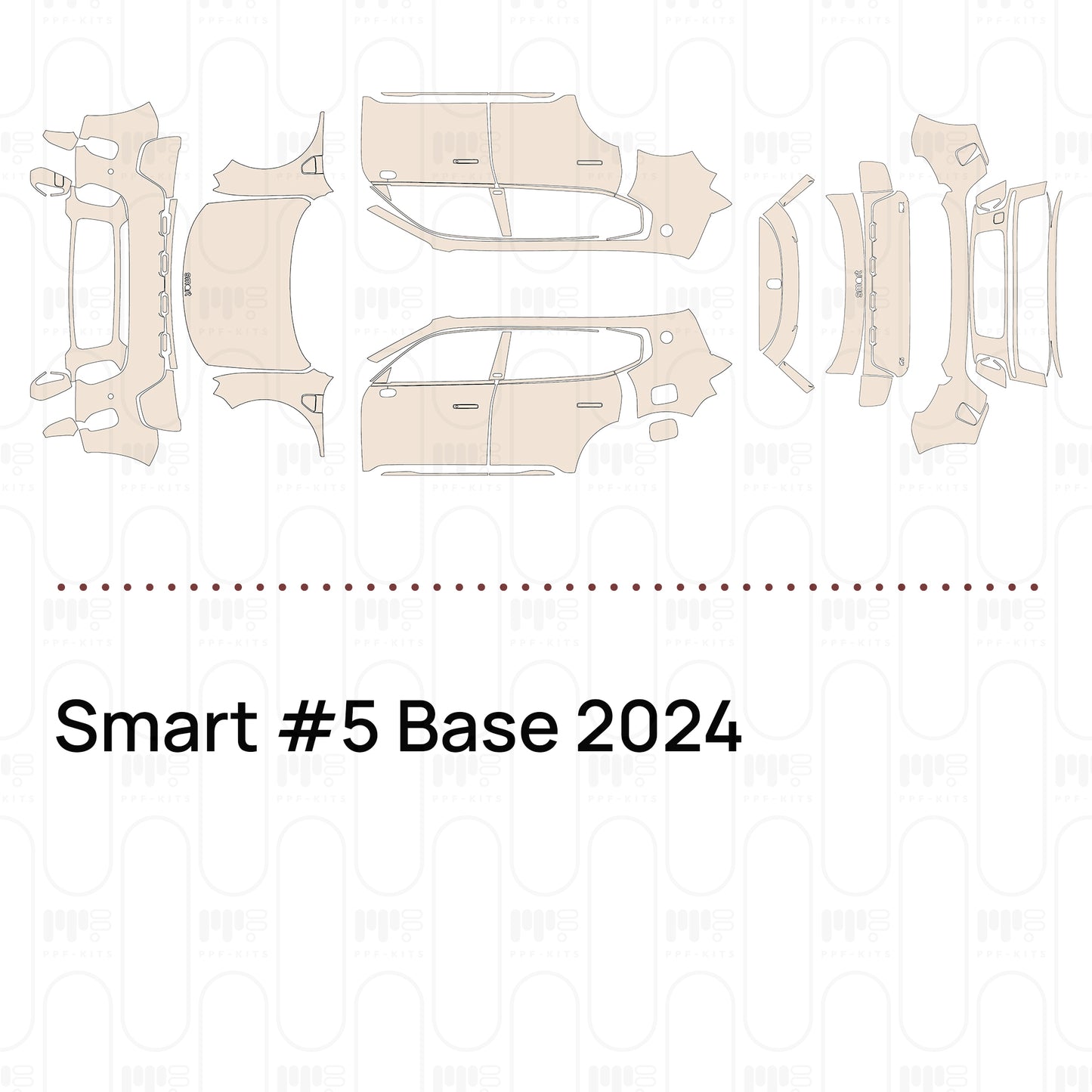 PPF prédécoupé Smart #5 Base 2024