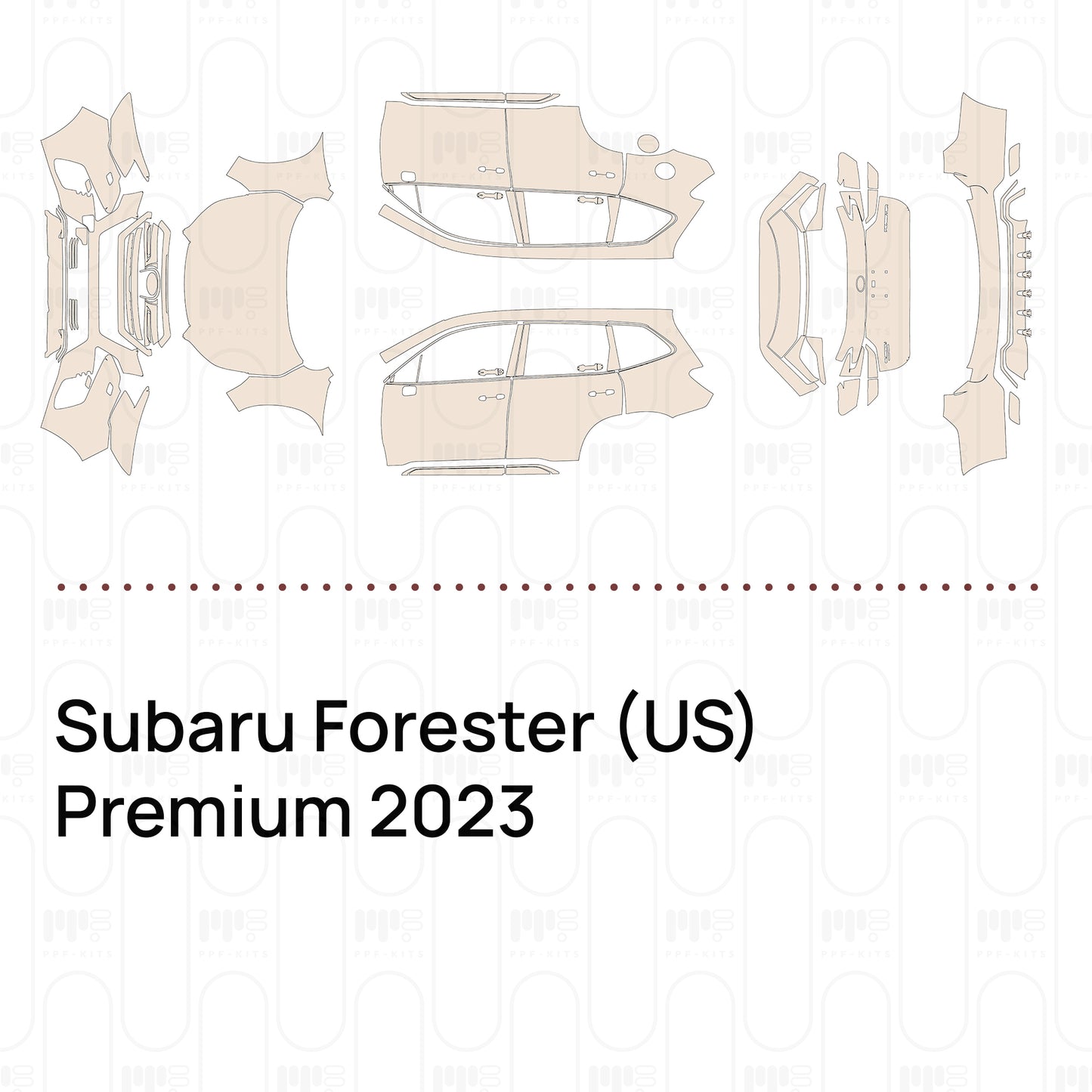 PPF prédécoupé Subaru Forester (US) Premium 2023