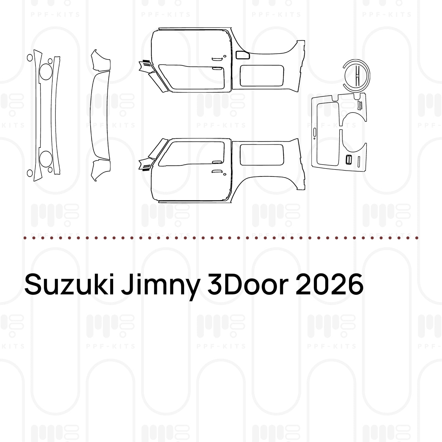 PPF prédécoupé Suzuki Jimny 3Door 2026