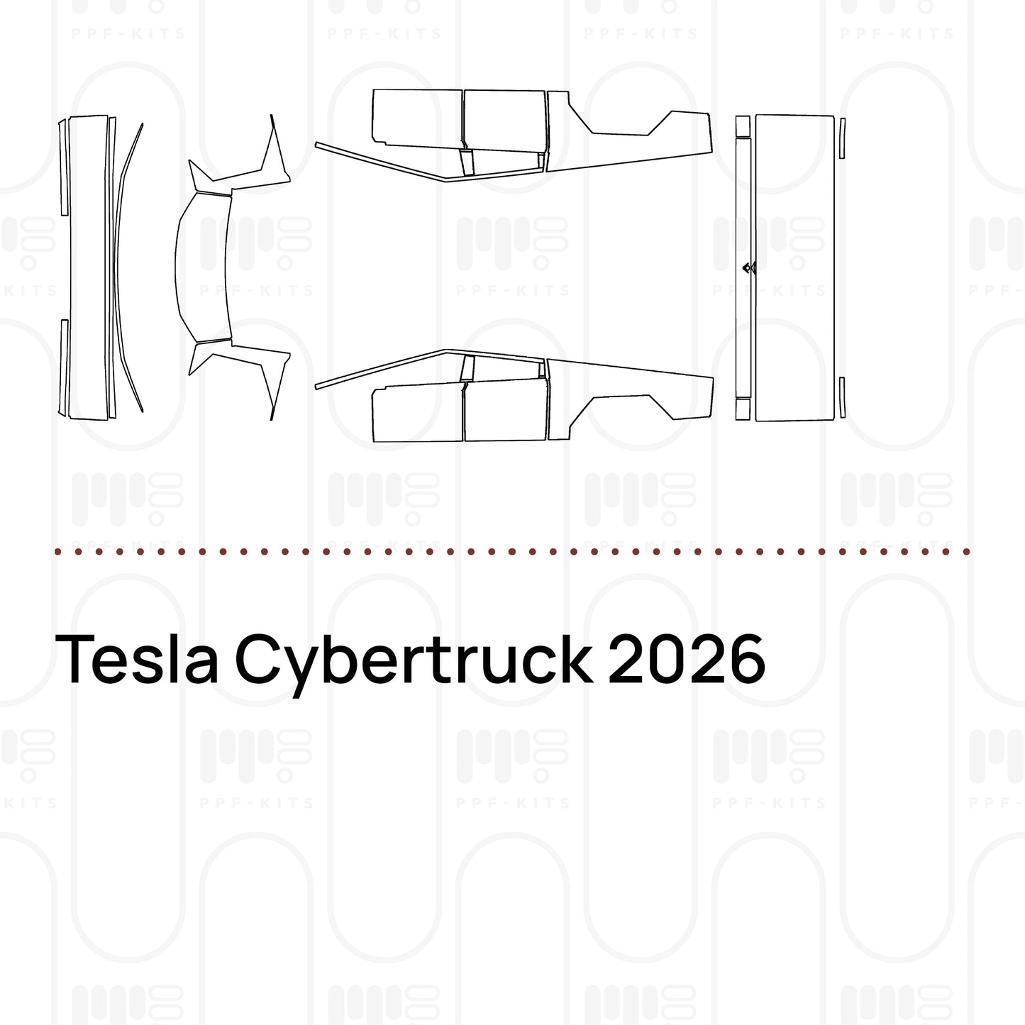 PPF prédécoupé Tesla Cybertruck 2026