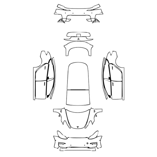 Pre-Cut PPF Tesla Model 3 2018 - PPF-Kits