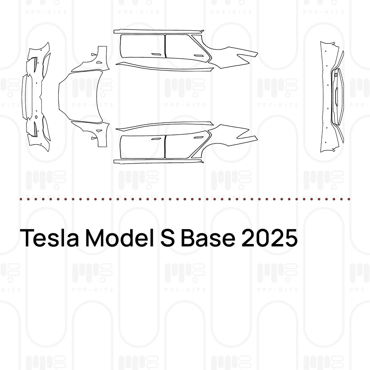 PPF prédécoupé Tesla Model S Base 2025