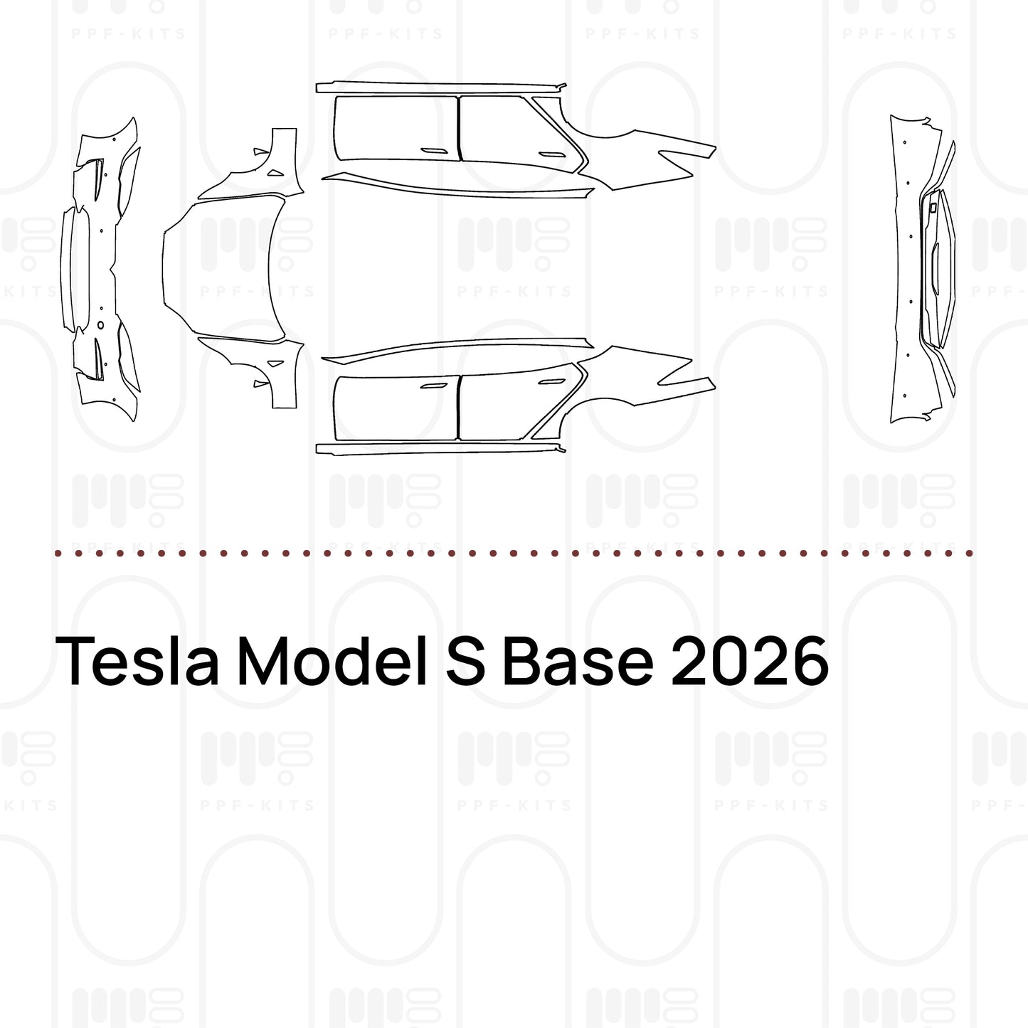 PPF prédécoupé Tesla Model S Base 2026