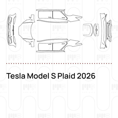 PPF prédécoupé Tesla Model S Plaid 2026