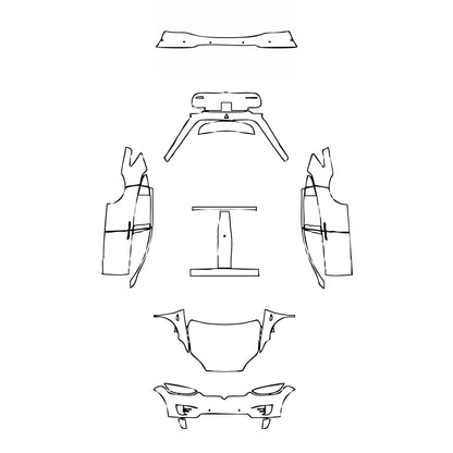 Pre-Cut PPF Tesla Model X Base 2020 - PPF-Kits