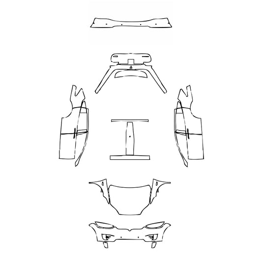 Pre-Cut PPF Tesla Model X Base 2020 - PPF-Kits