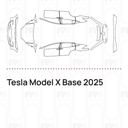 PPF prédécoupé Tesla Model X Base 2025