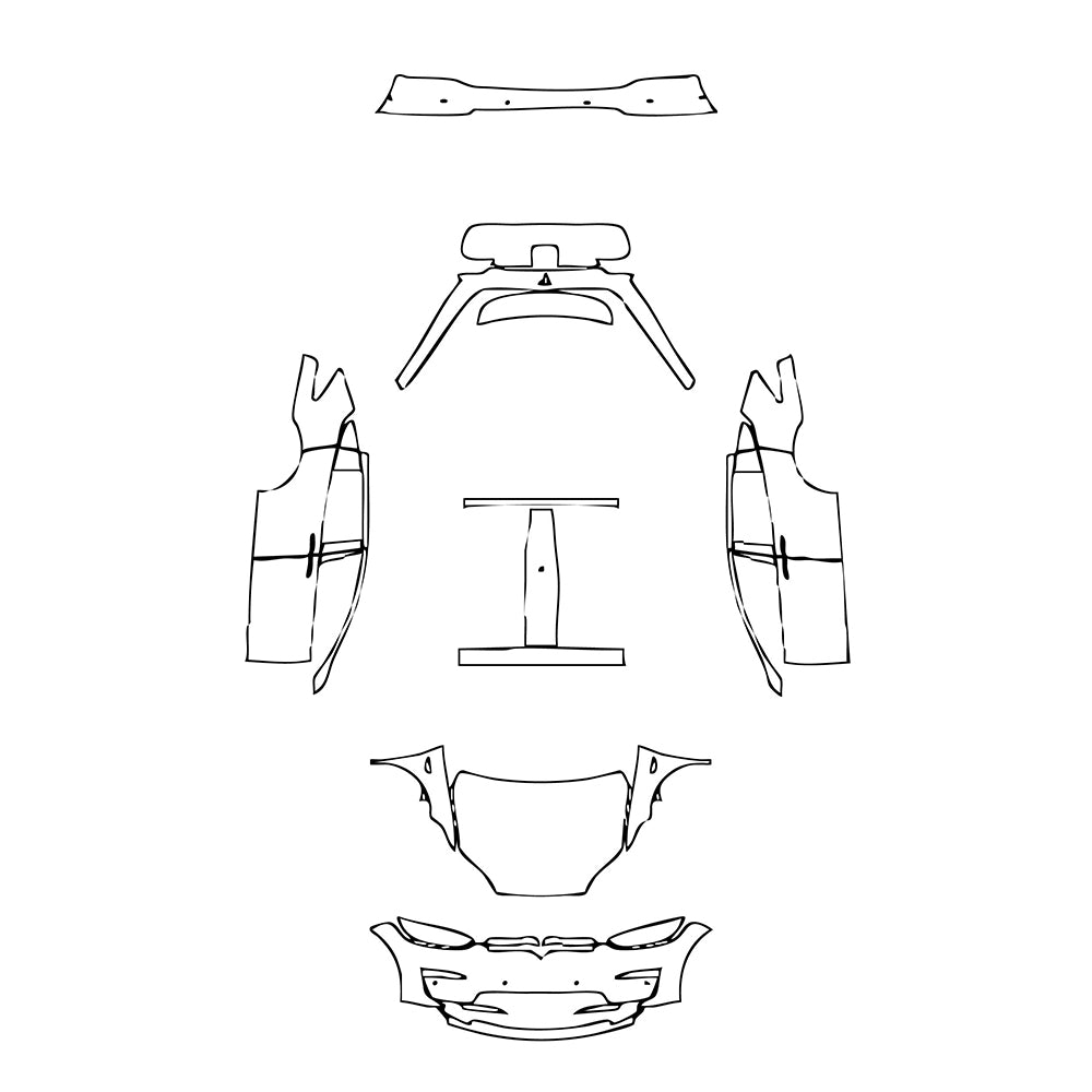 Pre-Cut PPF Tesla Model X Plaid 2022 - PPF-Kits