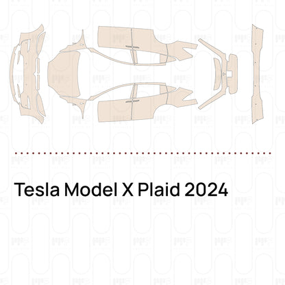 PPF prédécoupé Tesla Model X Plaid 2024