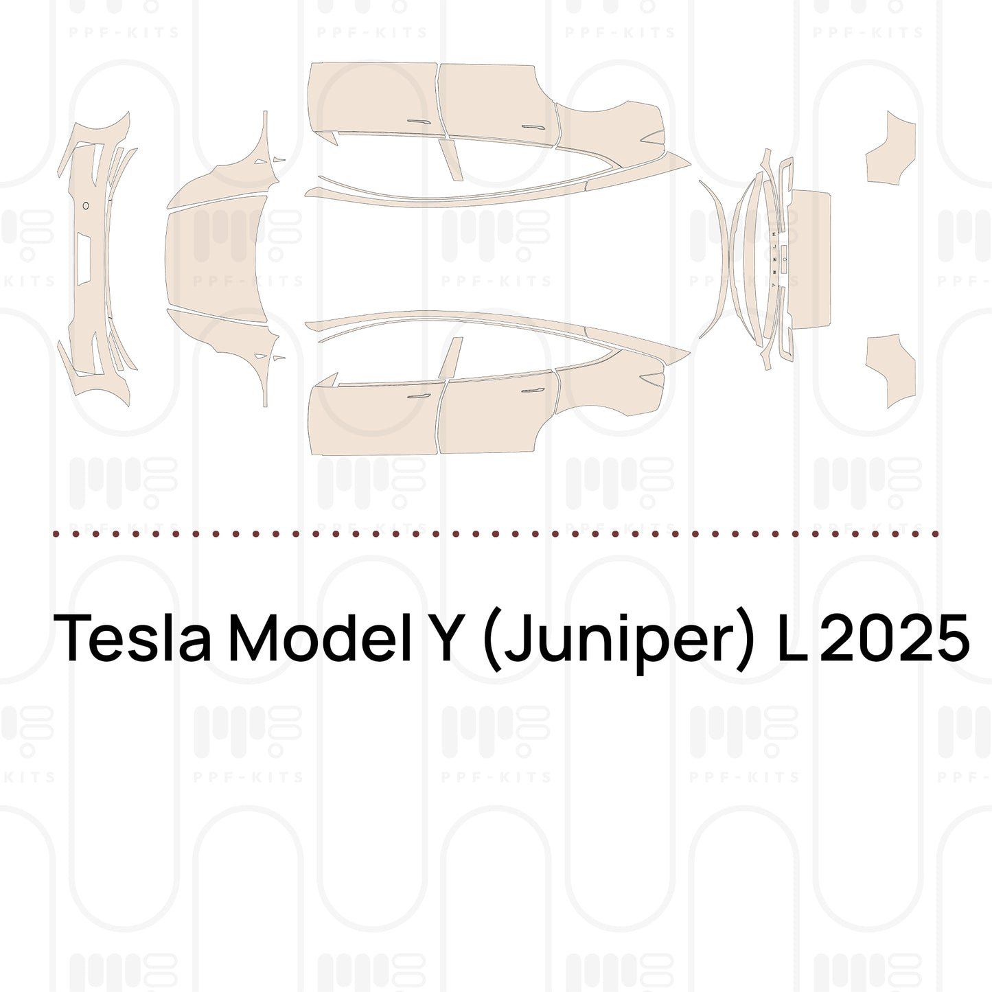 PPF prédécoupé Tesla Model Y (Juniper) L 2025
