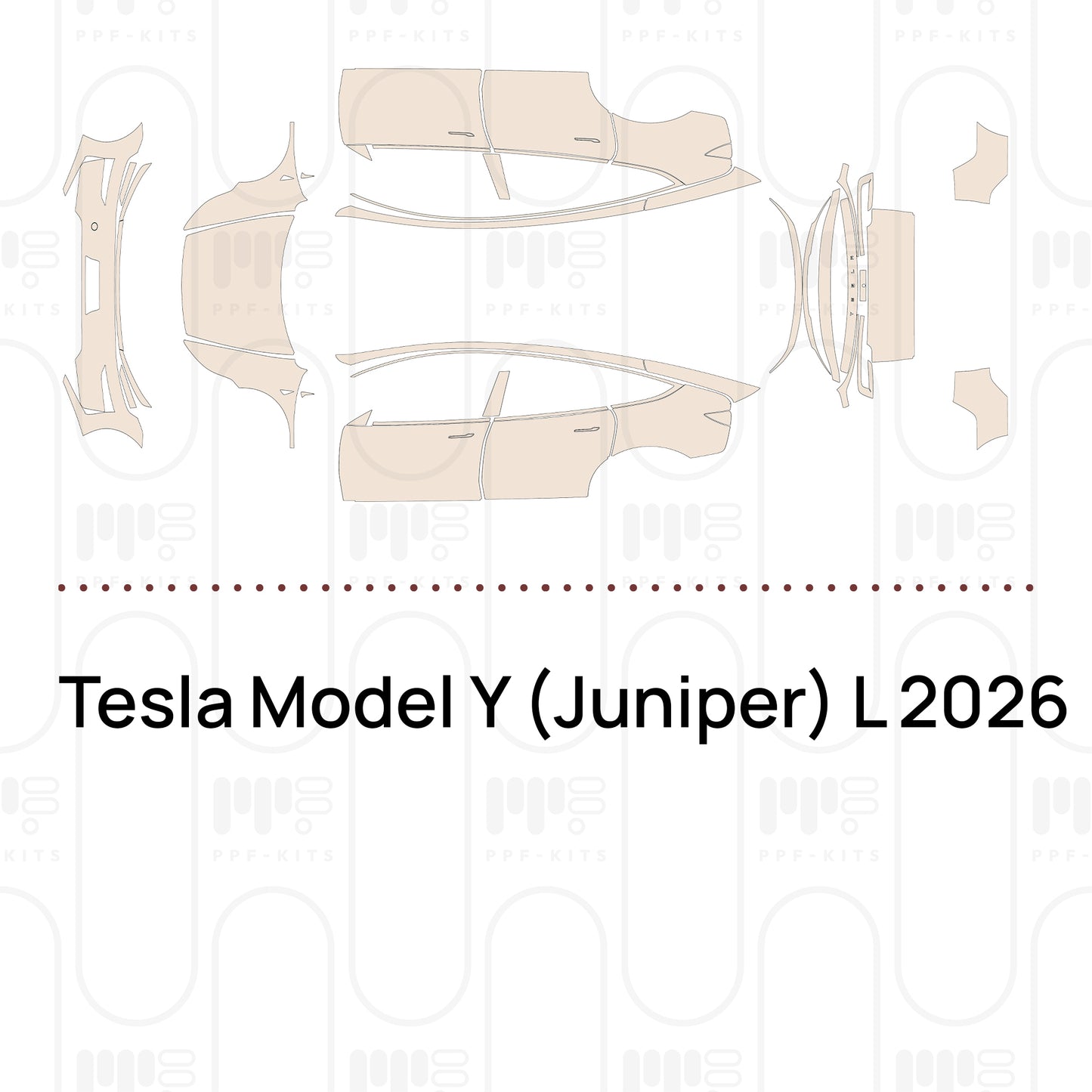 PPF prédécoupé Tesla Model Y (Juniper) L 2026