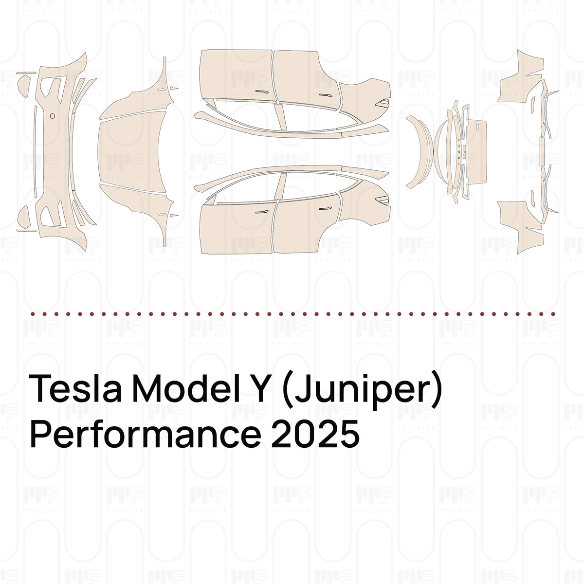 PPF prédécoupé Tesla Model Y (Juniper) Performance 2025 – PPF-Kits