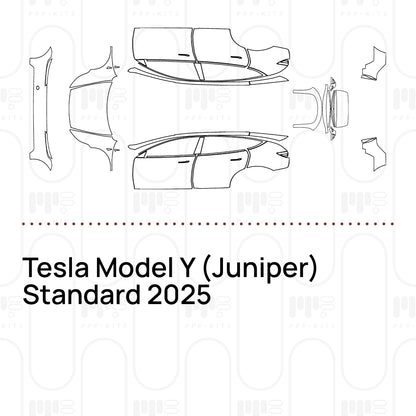 PPF prédécoupé Tesla Model Y (Juniper) Standard 2025