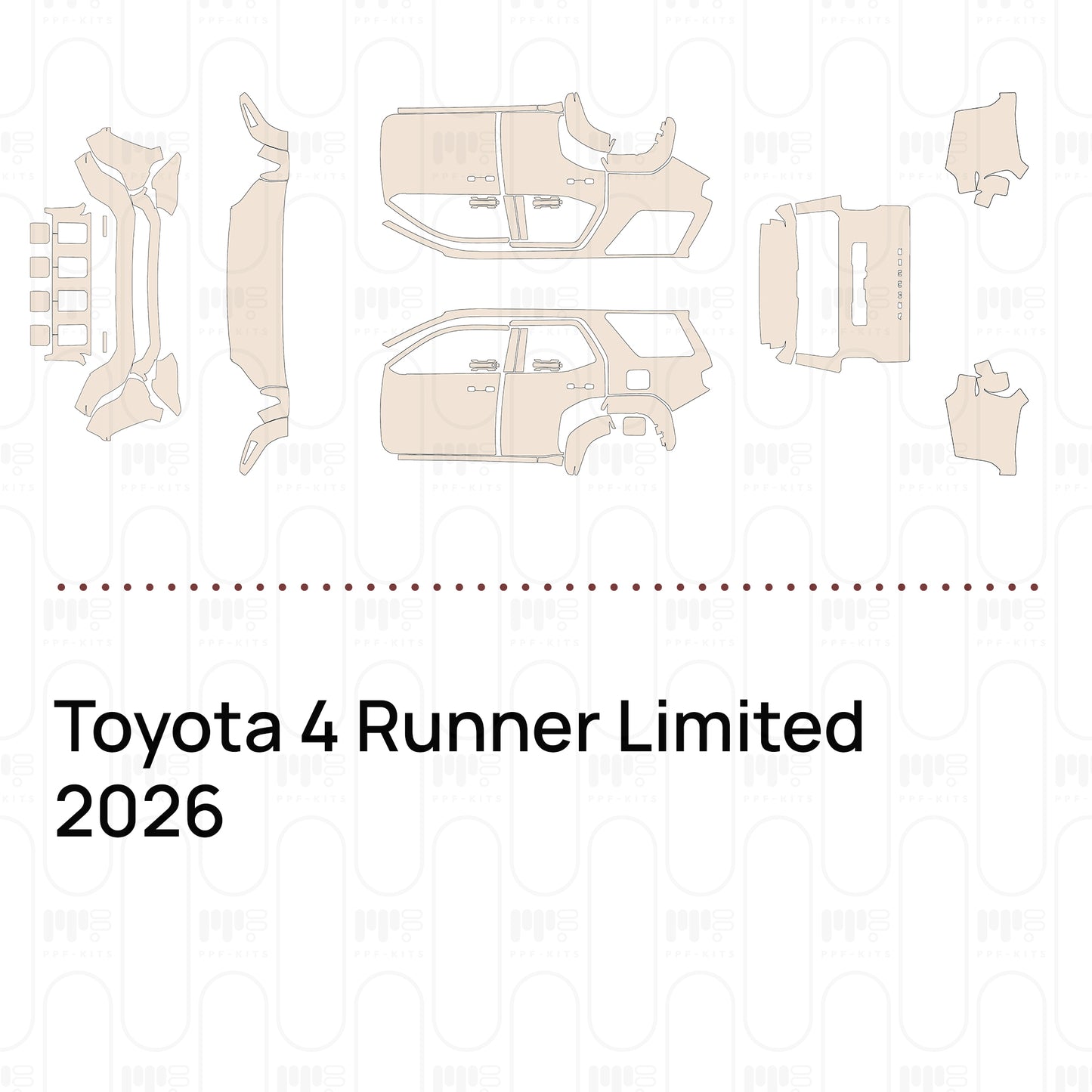PPF prédécoupé Toyota 4 Runner Limited 2026