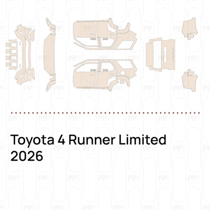 PPF prédécoupé Toyota 4 Runner Limited 2026