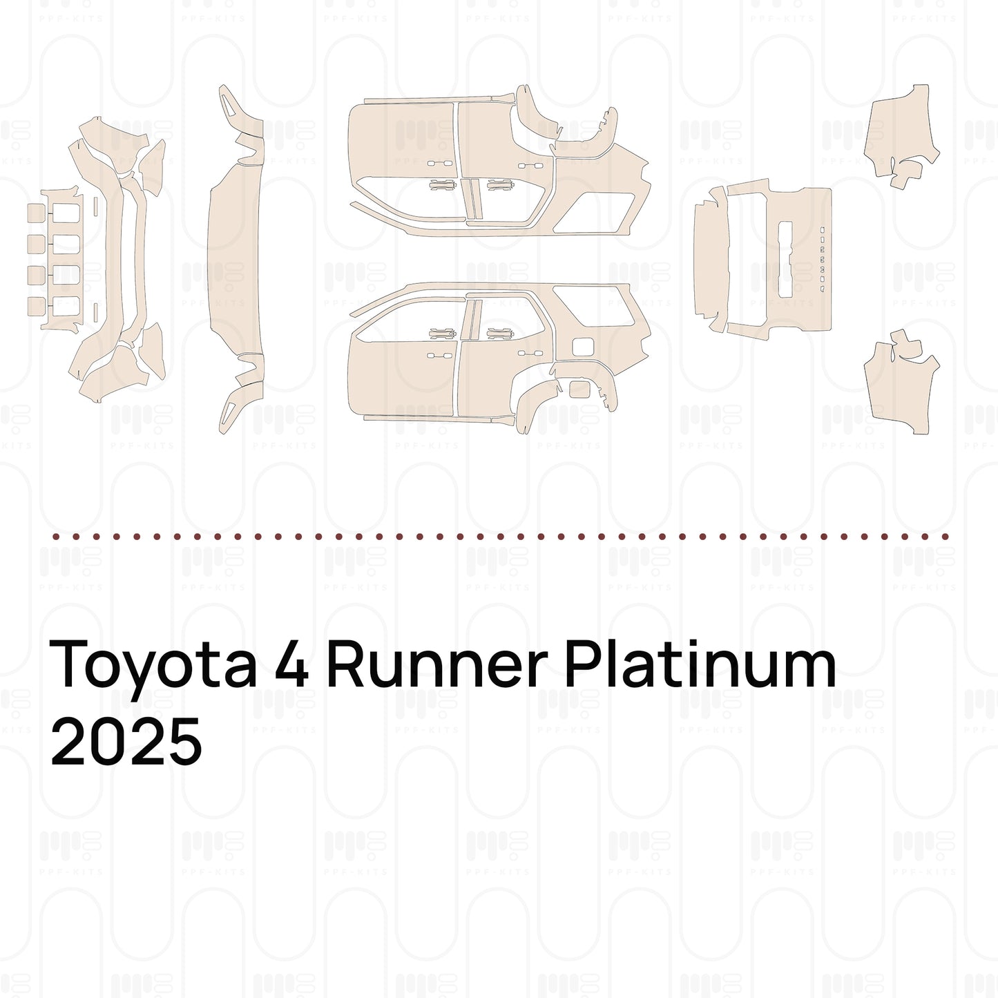PPF prédécoupé Toyota 4 Runner Platinum 2025