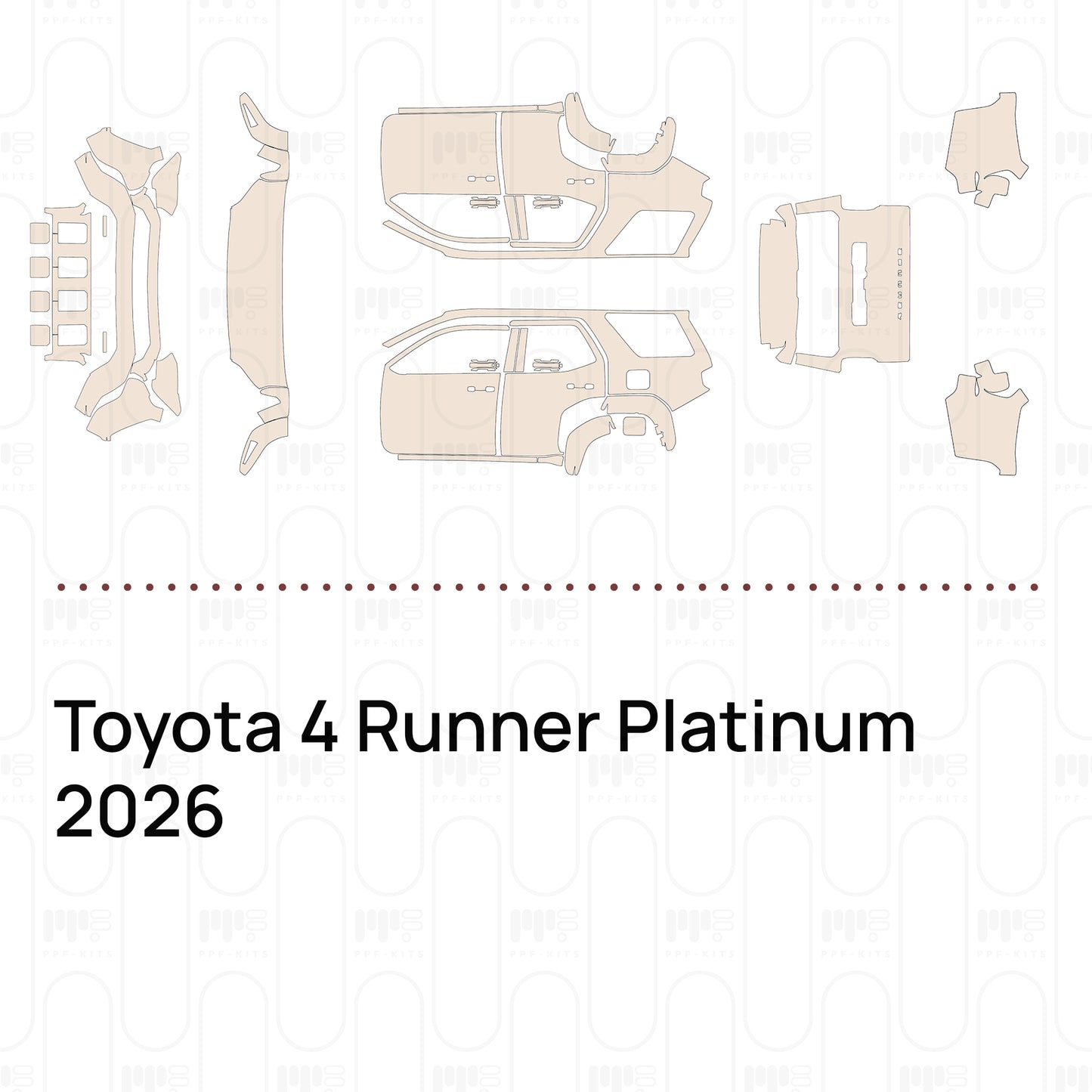 PPF prédécoupé Toyota 4 Runner Platinum 2026