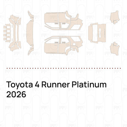 PPF prédécoupé Toyota 4 Runner Platinum 2026