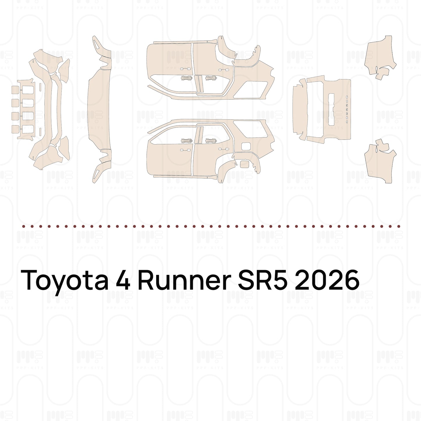 PPF prédécoupé Toyota 4 Runner SR5 2026