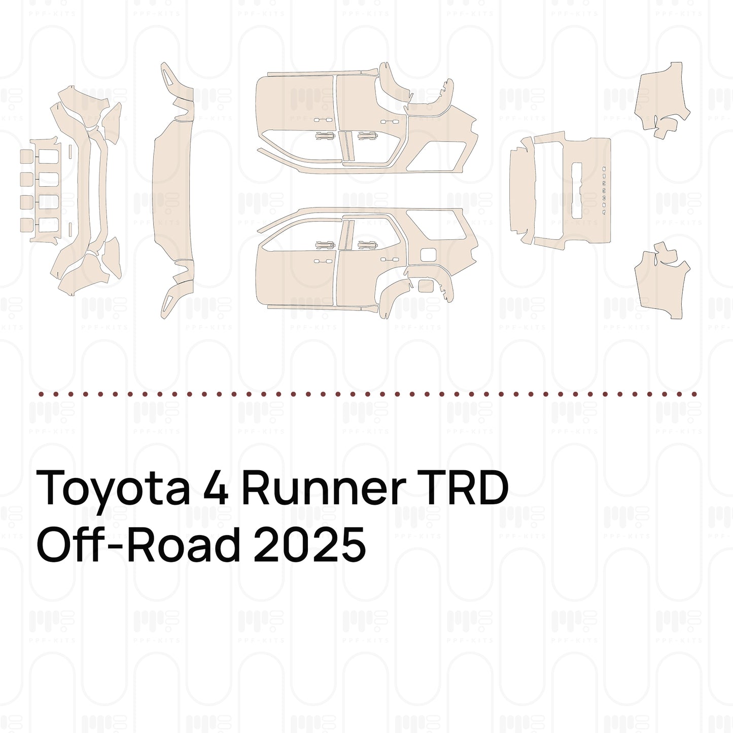 PPF prédécoupé Toyota 4 Runner TRD Off-Road 2025