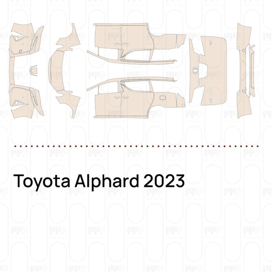 PPF prédécoupé Toyota Alphard 2023