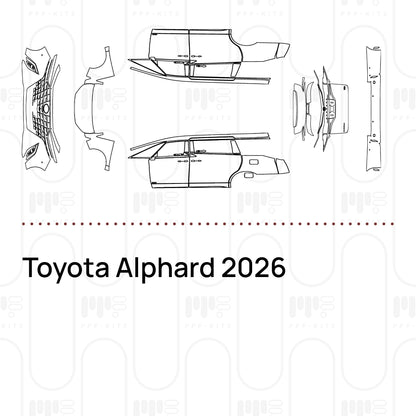 PPF prédécoupé Toyota Alphard 2026