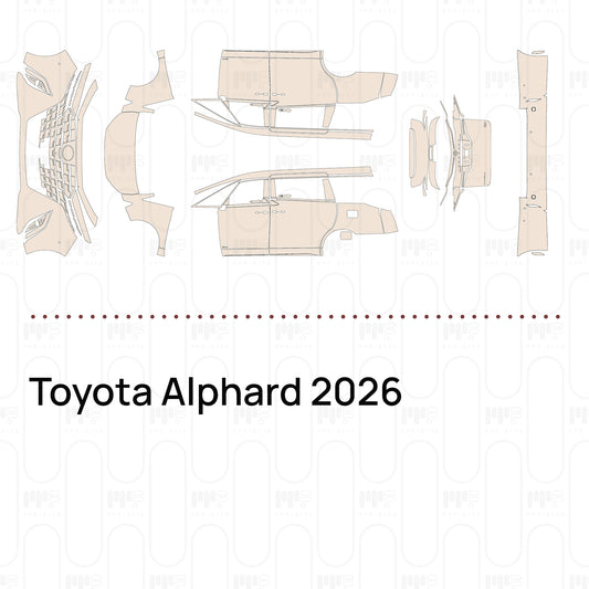 PPF prédécoupé Toyota Alphard 2026