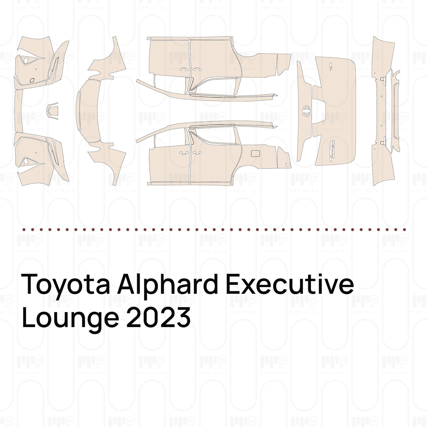 PPF prédécoupé Toyota Alphard Executive Lounge 2023